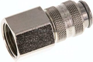 Kupplungsdose (NW5) G 3/8"(IG), Stahl gehärtet & vernickelt