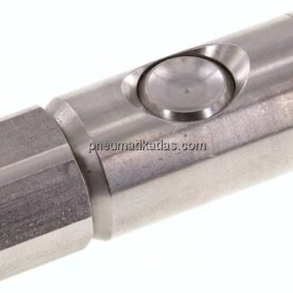 Sicherheits-Druckknopfkupplung (NW7,2), G 1/2" IG, Edelstahl