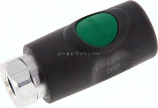 Sicherheits-Druckknopfkupplung (NW7,2), G 1/4" IG, Kunststoff