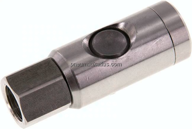 Sicherheits-Druckknopfkupplung (NW7,2), G 3/8" IG, Edelstahl