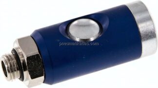 Sicherheits-Druckknopfkupplung (NW7,2), G 1/4" AG, Stahl verzinkt