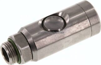 Sicherheits-Druckknopfkupplung (NW7,2), G 3/8" AG, Edelstahl
