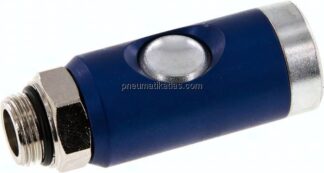Sicherheits-Druckknopfkupplung (NW7,2), G 3/8" AG, Stahl verzinkt