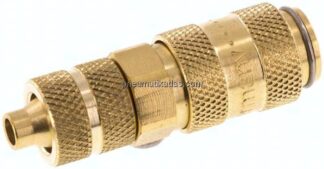 Kupplungsdose (NW2,7) 6x4mm Schlauch, Messing