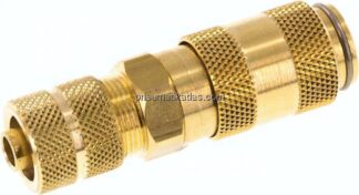 Kupplungsdose (NW2,7) 6x4mm Schlauch, Messing