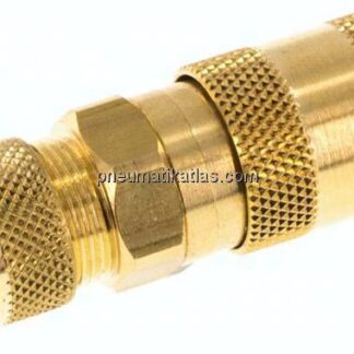 Kupplungsdose (NW2,7) 6x4mm Schlauch, Messing