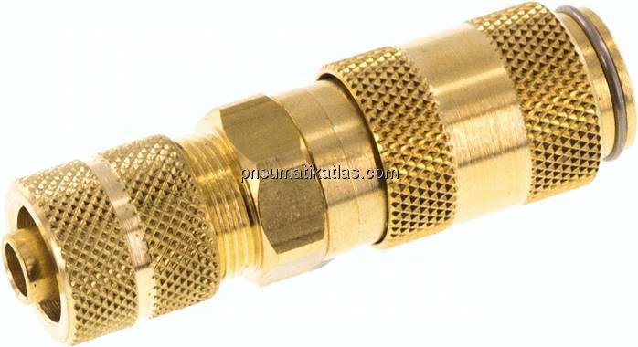Kupplungsdose (NW2,7) 6x4mm Schlauch, Messing