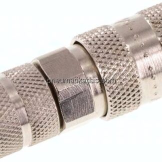 Kupplungsdose (NW2,7) 6x4mm Schlauch, Messing vernickelt