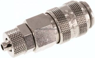 Kupplungsdose (NW5) 6x4mm Schlauch, Messing vernickelt