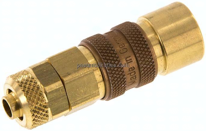 Kupplungsdose (NW5) 8x6mm Schlauch, Messing