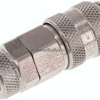 Kupplungsdose (NW5) 8x6mm Schlauch, Edelstahl