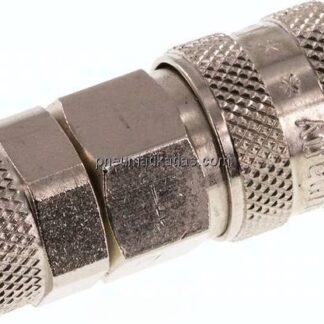 Kupplungsdose (NW5) 8x6mm Schlauch, Messing vernickelt