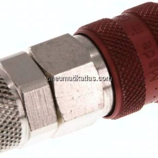 Kupplungsdose (NW5) 8x6mm Schlauch, Messing vernickelt