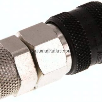 Kupplungsdose (NW5) 8x6mm Schlauch, Messing vernickelt