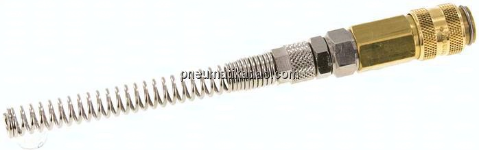 Kupplungsdose (NW5) 6x4mm Schlauch m. Knickschutz