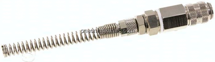 Kupplungsdose (NW5) 6x4mm Schlauch m. Knickschutz