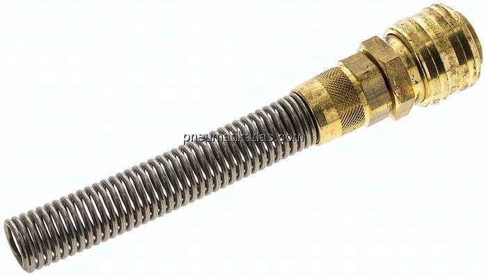 Kupplungsdose (NW7,2) 12x9mm Schlauch m. Knickschutz