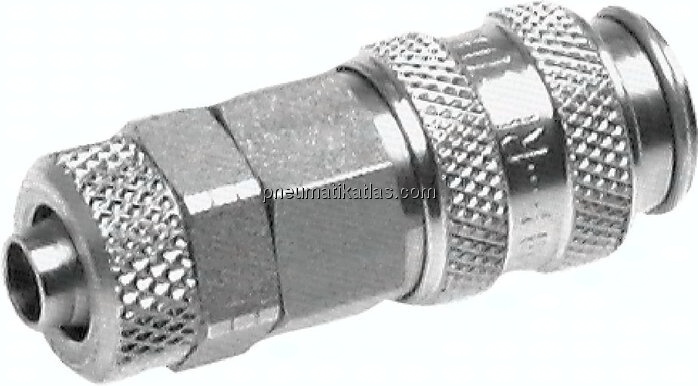 Kupplungsdose (NW2,7) 6x4mm Schlauch, 1.4404