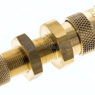 Schott-Kupplungsdose (NW2,7) 4,3x3mm Schlauch, Messing