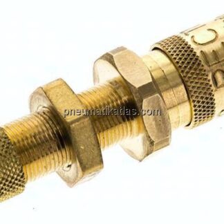 Schott-Kupplungsdose (NW2,7) 4,3x3mm Schlauch, Messing