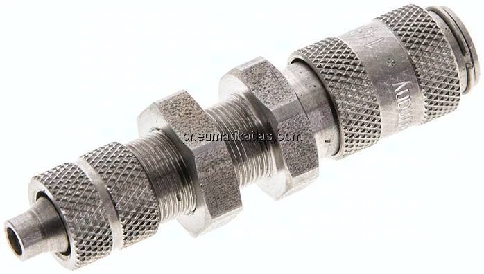 Schott-Kupplungsdose (NW2,7) 6x4mm Schlauch, Edelstahl