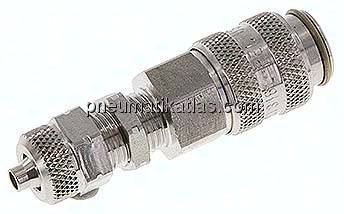 Schott-Kupplungsdose (NW5) 6x4mm Schlauch, 1.4404