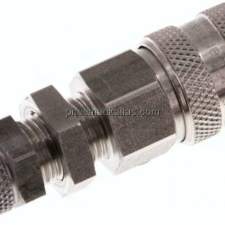 Schott-Kupplungsdose (NW5) 6x4mm Schlauch, Edelstahl