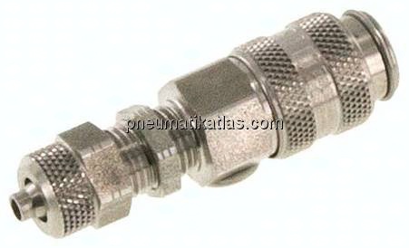 Schott-Kupplungsdose (NW5) 6x4mm Schlauch, Edelstahl