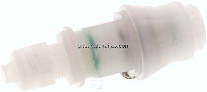 Schott-Kupplungsdose (NW5) 8x6mm Schlauch, PVDF