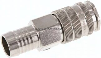 Kupplungsdose (NW10) 19 (3/4")mm Schlauch, Messing vernickelt