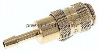 Kupplungsdose (NW2,7) 3mm Schlauch, Messing