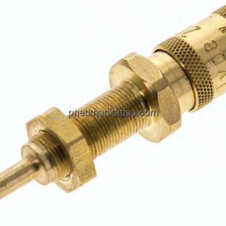 Schott-Kupplungsdose (NW2,7) 3mm Schlauch, Messing