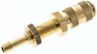 Schott-Kupplungsdose (NW2,7) 4mm Schlauch, Messing