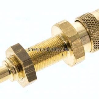 Schott-Kupplungsdose (NW2,7) 4mm Schlauch, Messing