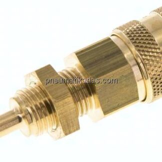 Schott-Kupplungsdose (NW5) 4mm Schlauch, Messing