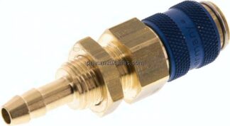 Schott-Kupplungsdose (NW5) 6 (1/4")mm Schlauch, Messing