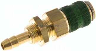 Schott-Kupplungsdose (NW5) 6 (1/4")mm Schlauch, Messing