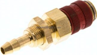 Schott-Kupplungsdose (NW5) 6 (1/4")mm Schlauch, Messing
