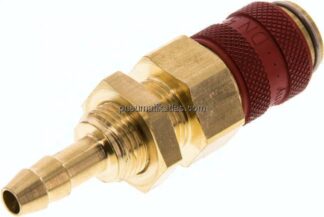 Schott-Kupplungsdose (NW5) 6 (1/4")mm Schlauch, Messing