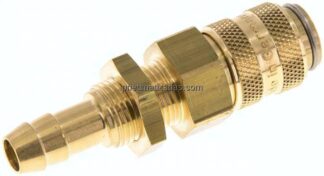 Schott-Kupplungsdose (NW5) 8 (5/16")mm Schlauch, Messing