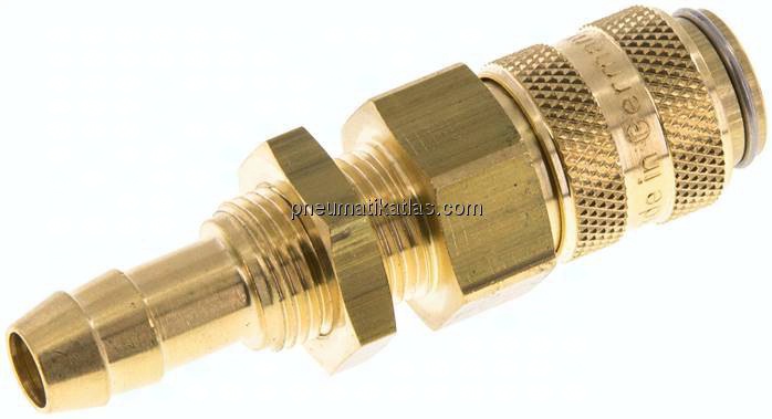 Schott-Kupplungsdose (NW5) 8 (5/16")mm Schlauch, Messing