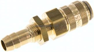 Schott-Kupplungsdose (NW5) 9 (3/8")mm Schlauch, Messing