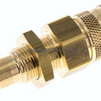 Schott-Kupplungsdose (NW5) 9 (3/8")mm Schlauch, Messing