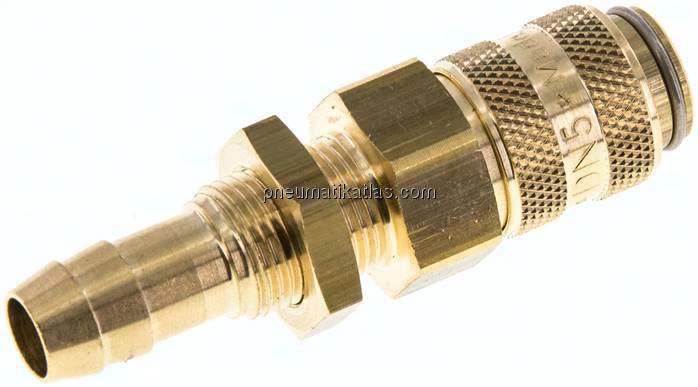 Schott-Kupplungsdose (NW5) 9 (3/8")mm Schlauch, Messing