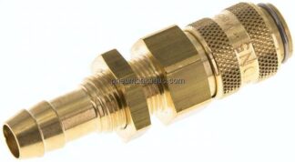 Schott-Kupplungsdose (NW5) 9 (3/8")mm Schlauch, Messing