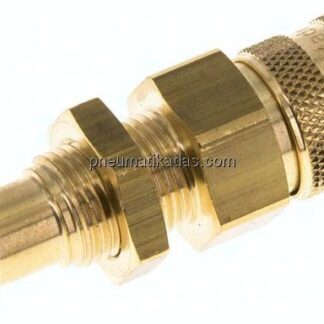 Schott-Kupplungsdose (NW5) 9 (3/8")mm Schlauch, Messing