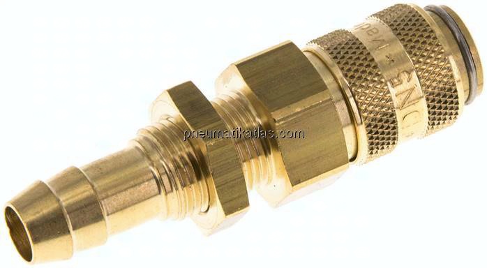 Schott-Kupplungsdose (NW5) 9 (3/8")mm Schlauch, Messing