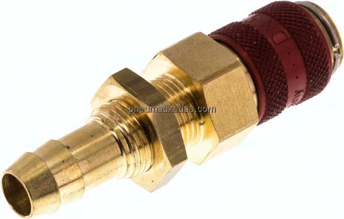 Schott-Kupplungsdose (NW5) 9 (3/8")mm Schlauch, Messing