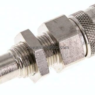 Schott-Kupplungsdose (NW5) 9 (3/8")mm Schlauch, Messing vernickelt