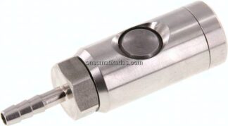 Sicherheits-Druckknopfkupplung (NW7,2), 6 (1/4")mm Schl., Edelstahl